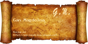 Gan Magdolna névjegykártya
